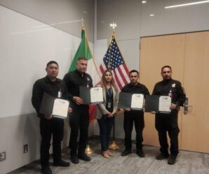 *Consulado de EE.UU. en Matamoros entrega reconocimiento a la Guardia Estatal*