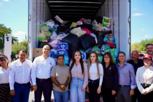Nuevo Laredo responde al llamado de Carmen Lilia con más de 50 toneladas de apoyo para comunidades afectadas por las lluvias en el sur de Tamaulipas y Veracruz