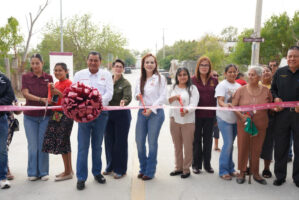Carmen Lilia Canturosas Entrega Importantes Obras de Pavimentación en Colonias 150 Aniversario y Francisco Villa