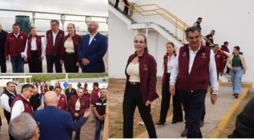 “AMÉRICO Y CARMEN LILIA, SUPERVISAN AVANCES DE OBRAS EN PLANTA PITAR”